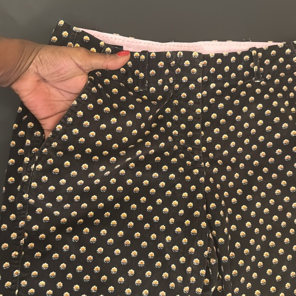 Lands’ End Green Corduroy with Flowers Pants - Picture 12 of 16